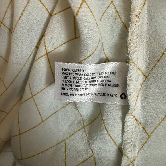 A New Day - button up dress shirt, mustard & cream - Picture 4 of 6